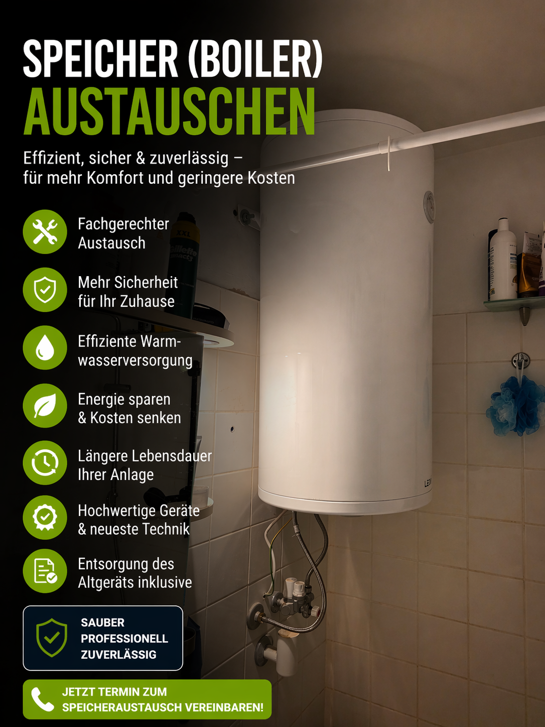 ON-SE GmbH Speicher Boiler austauschen – Installateur Wien