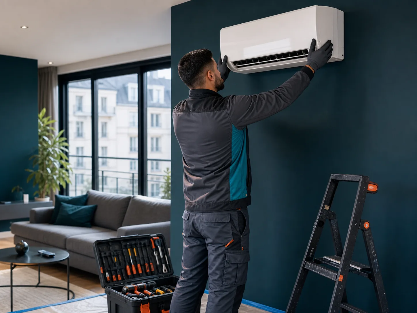 Fachgerechte Montage einer Split-Klimaanlage durch ON-SE in Wien
